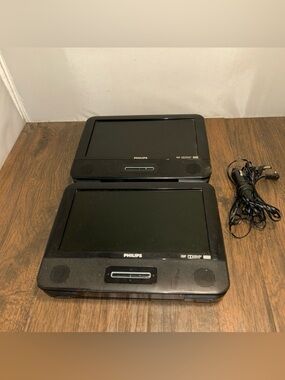 PHILIPS #PD9016P/37 Dual Screen Portable 9" DVD Player 2 Widescreen 2015